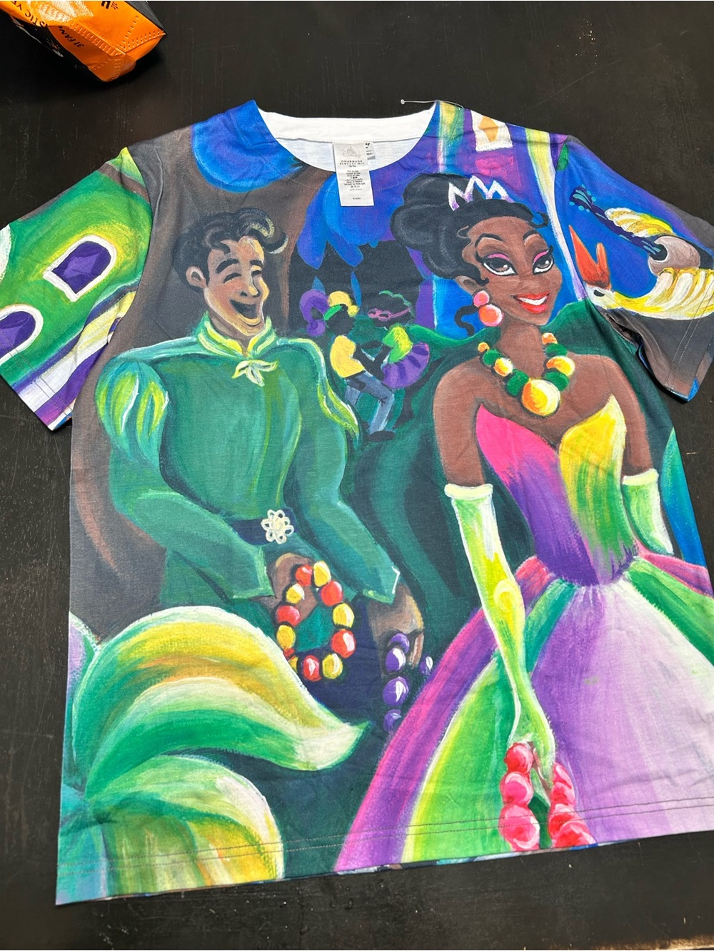 Disney Princess & Prince Painted Graphic Tee - Green, Purple, Pink, Yellow